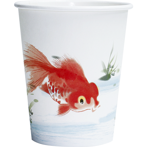 8OZ GOLD FISH DESIGN PAPER CUP