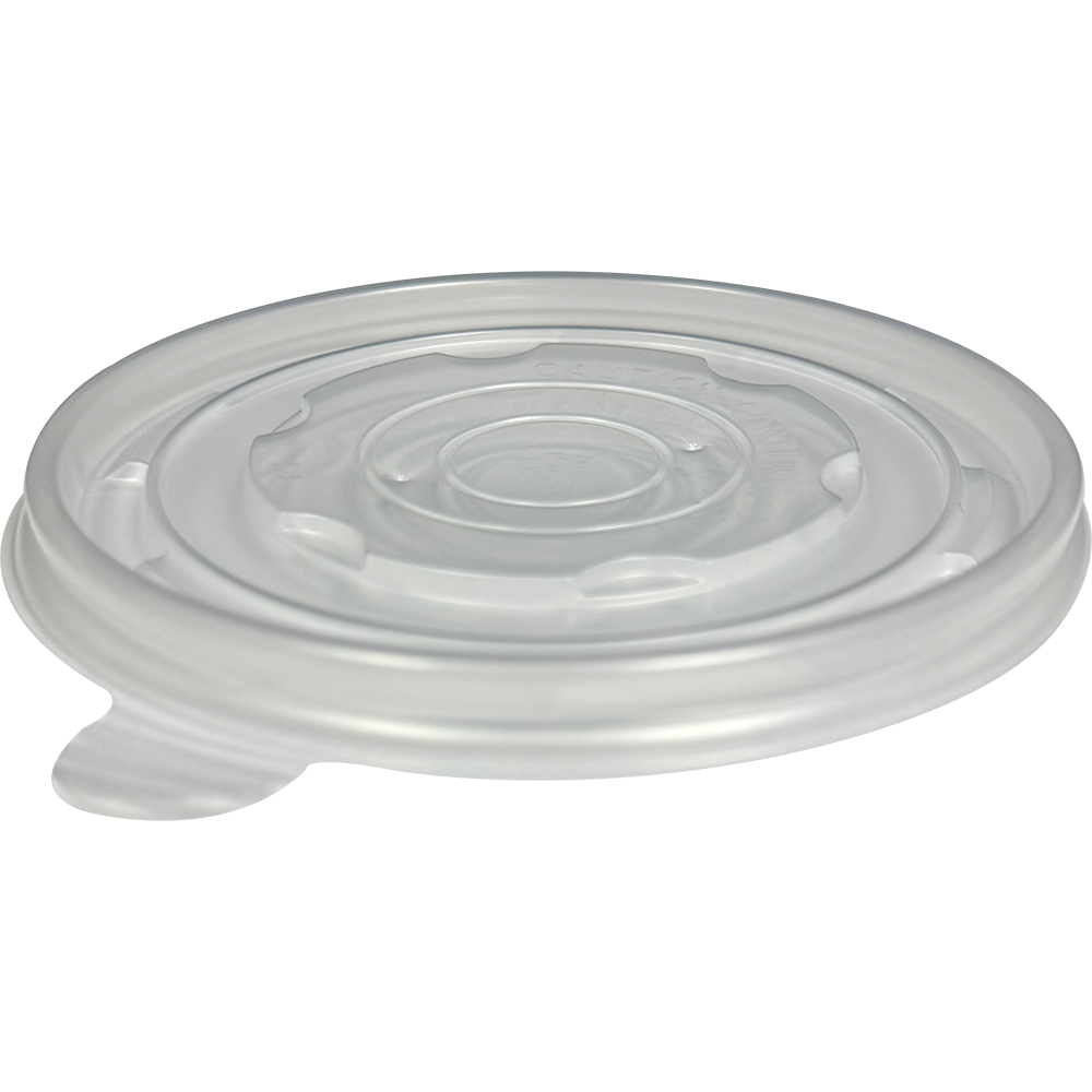 CLEAR FLAT LIDS FOR PAPER BOWLS Ø113MM