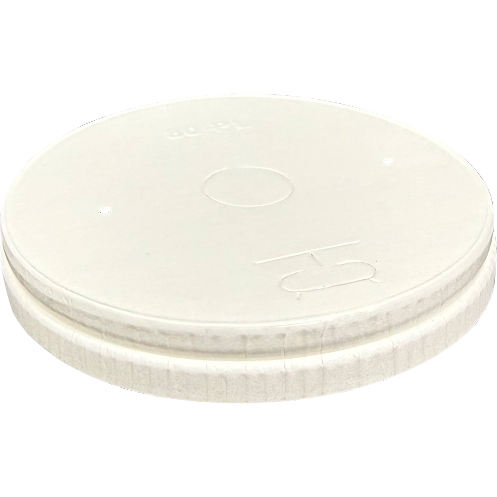 PAPER FLAT LIDS FOR PAPER BOWLS Ø80MM